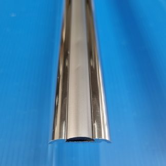 Polished Herzim Rail + Silver PVC Insert
