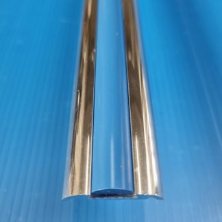 Polished Herzim Rail + Blue PVC Insert